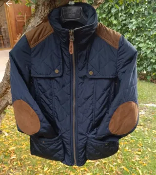 Chaqueta Zara acolchada azul talla S