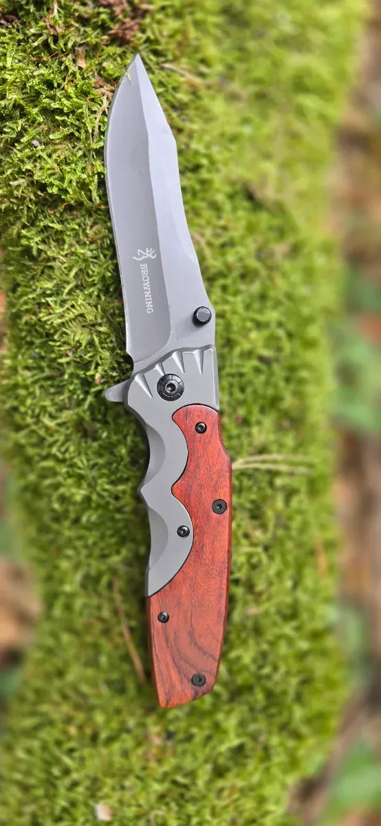 Navaja Browning Madera y Acero. 