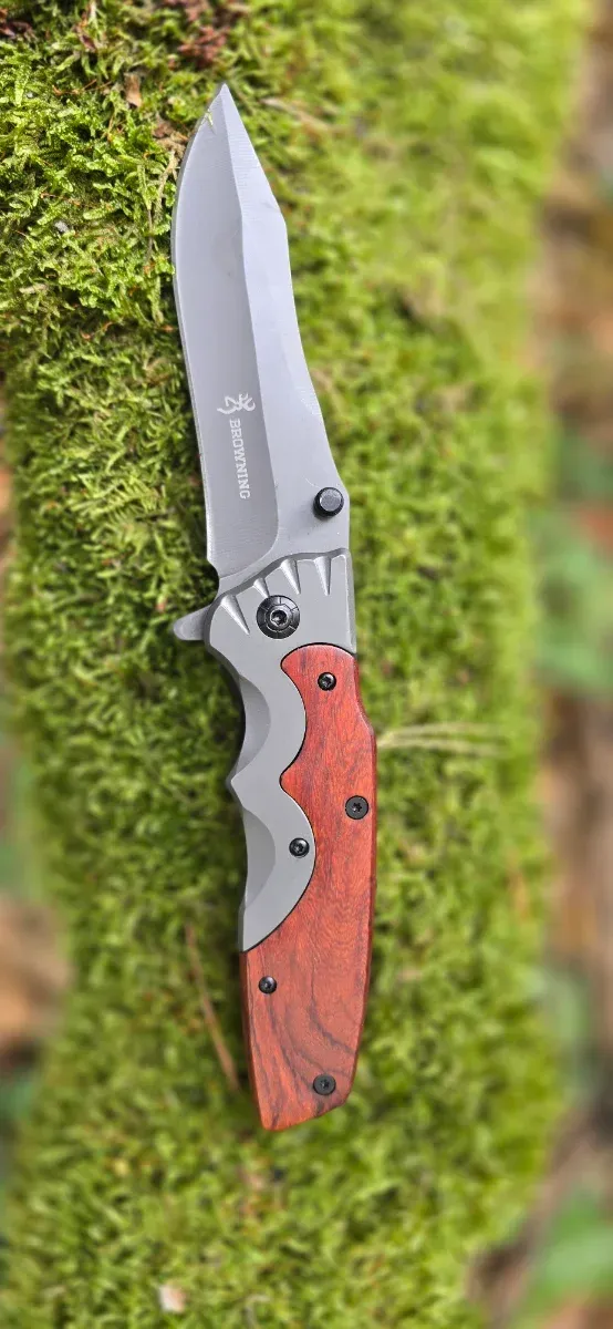 Navaja Browning Madera y Acero. 