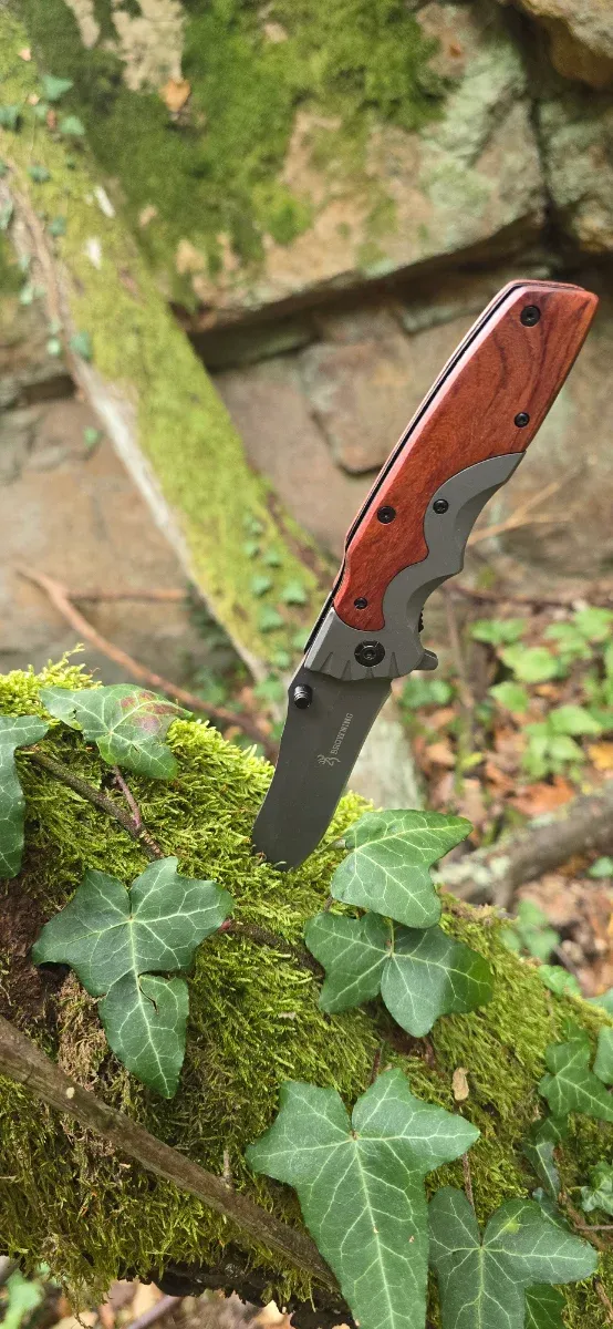Navaja Browning Madera y Acero. 