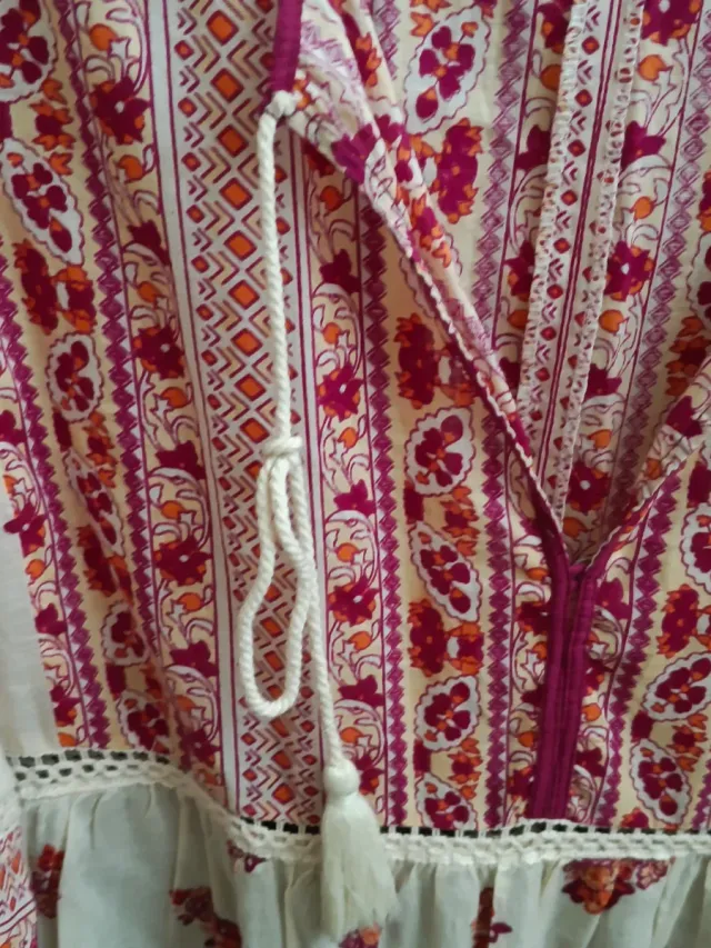 Vestido Boho Zara Talla M. Forrado