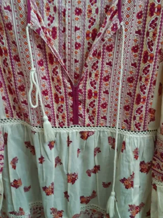 Vestido Boho Zara Talla M. Forrado