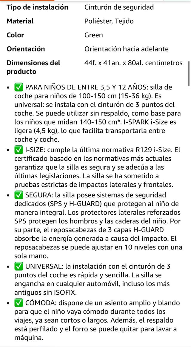 Silla de coche Kinderkraft I-SPARK