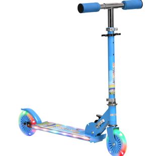Patinete infantil azul con luces