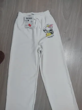 Pantalón chándal blanco Hello Kitty