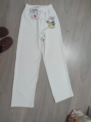 Pantalón chándal blanco Hello Kitty