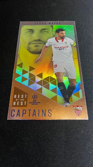 Cromo Topps Jesús Navas Capitanes Champions League