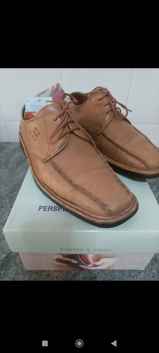 Zapatos fluchos Hombre Talla 40 Cosidos a Mano