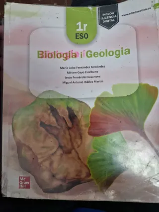 Libro de biología y geología 1 eso valencia