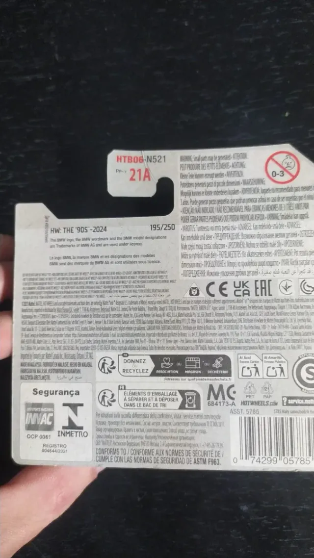 Hot Wheels 92 BMW M3 Amarillo