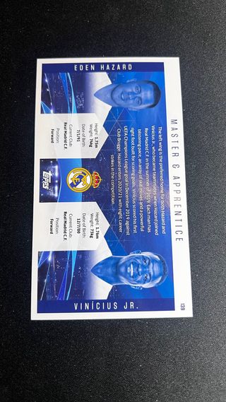 Cromo Master & Apprentice Eden Hazard Vinícius Jr.