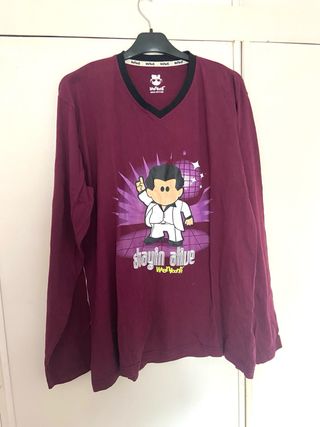 Camiseta Whooops! Manga Larga Estampada