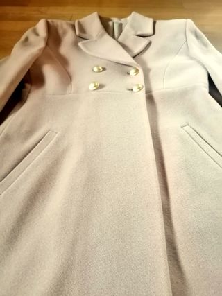 abrigo nuevo, 80 % lana, talla M/L