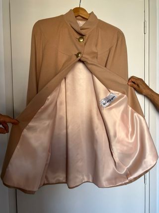 Abrigo Pura Lana Color Camel