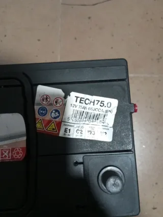 Batería coche TechEnergy 75Ah 