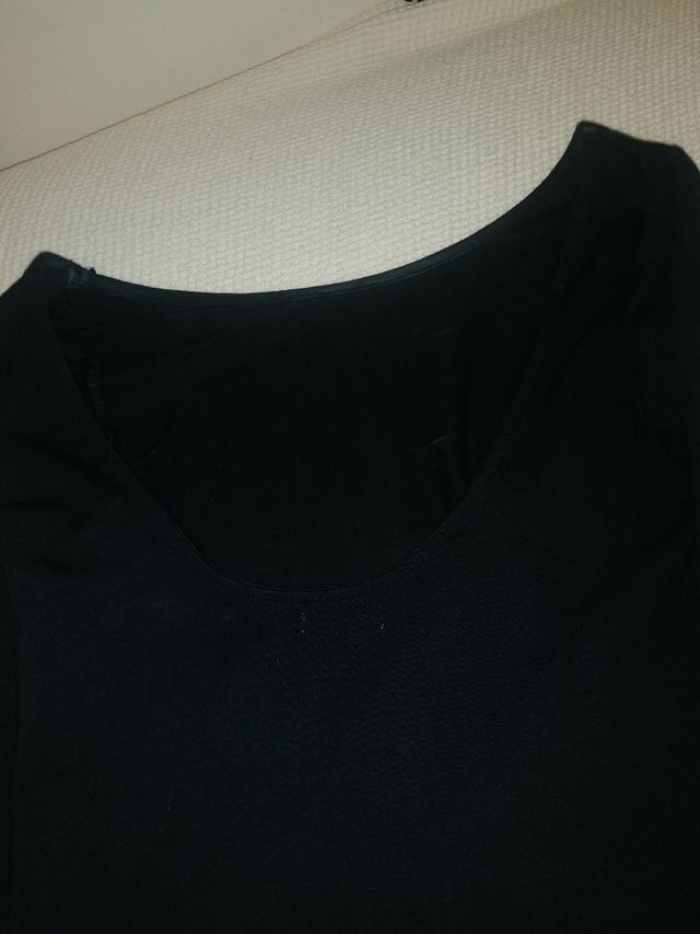 Camiseta Zara S escote redondo espalda