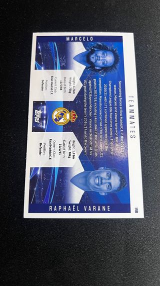 Cromo Topps Champions League Marcelo Varane