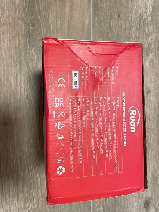 10 Detectores de Humo Ruan Fotoeléctricos