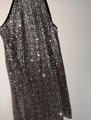 Vestido largo lentejuelas fiesta