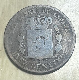 10 Céntimos 1879 Alfonso XIII