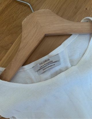 Camiseta sin mangas blanca