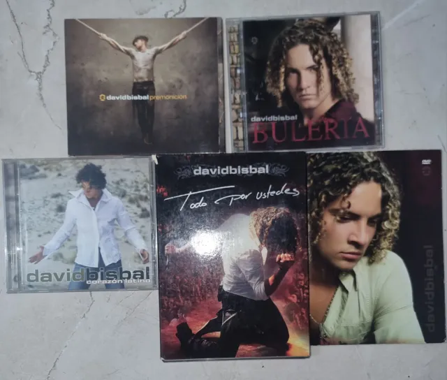 Lote David Bisbal CDs y DVD
