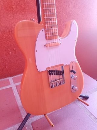 Guitarra Telecaster mejorada acabado natural