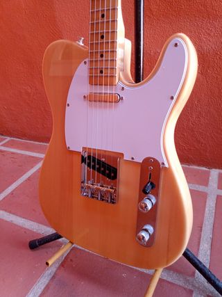 Guitarra Telecaster mejorada acabado natural
