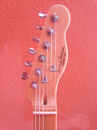 Guitarra Telecaster mejorada acabado natural