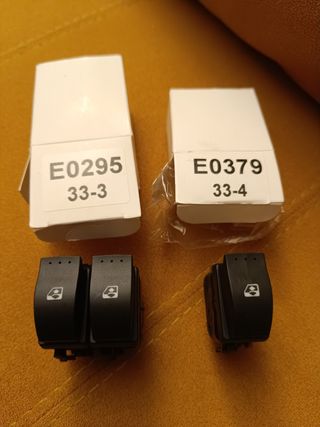 Botones elevalunas E0295 33-3 y E0379 33-4