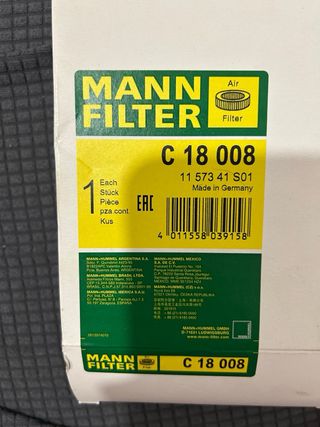 Filtro de aire para moto
