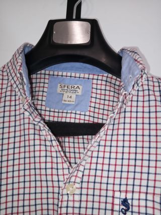 Camicia a quadretti per bambini SFERA taglia 14