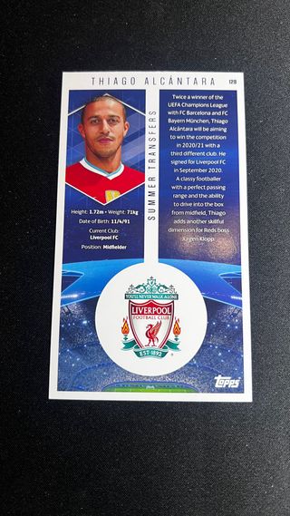 Cromo Summer Transfers Thiago Alcántara