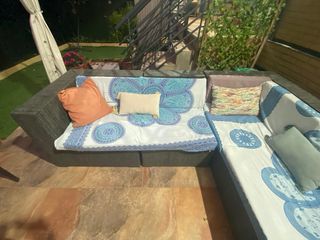 Sofá modular de jardín