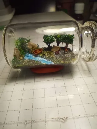 Mini mondo personalizzato in bottiglia