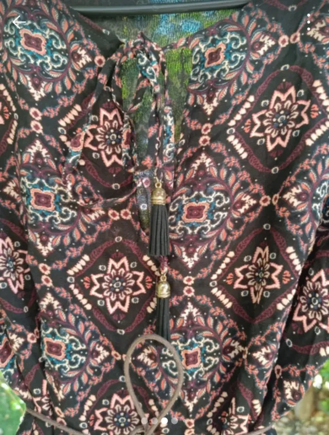 Vestido Boho Stradivarius Talla S