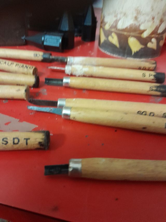 Lotto scalpelli per legno