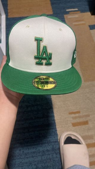 Gorra New Era LA Blanca y Verde