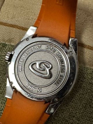 Reloj Breil Cronógrafo Naranja y Gris