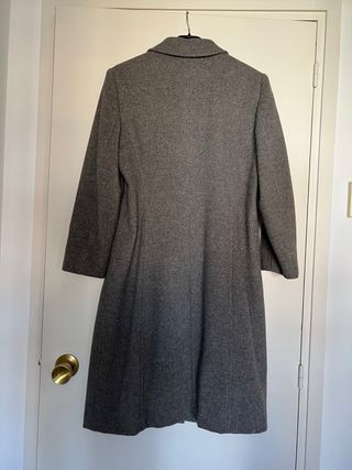 Abrigo Woolmark Blend Talla 42 Gris