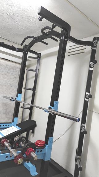 Jaula y banco musculación Capital Sports +