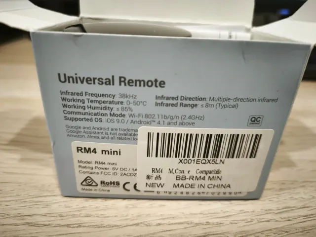 Control remoto infrarrojo inteligente RM4 mini