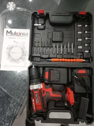 Taladro Inalámbrico Mukinta + Accesorios