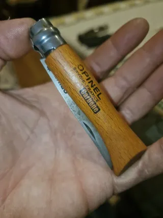 Coltello antico Opinel n. 6 in carbonio