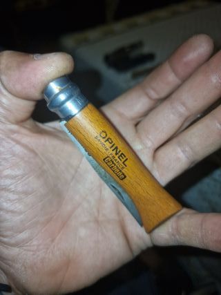 Coltello antico Opinel n. 6 in carbonio