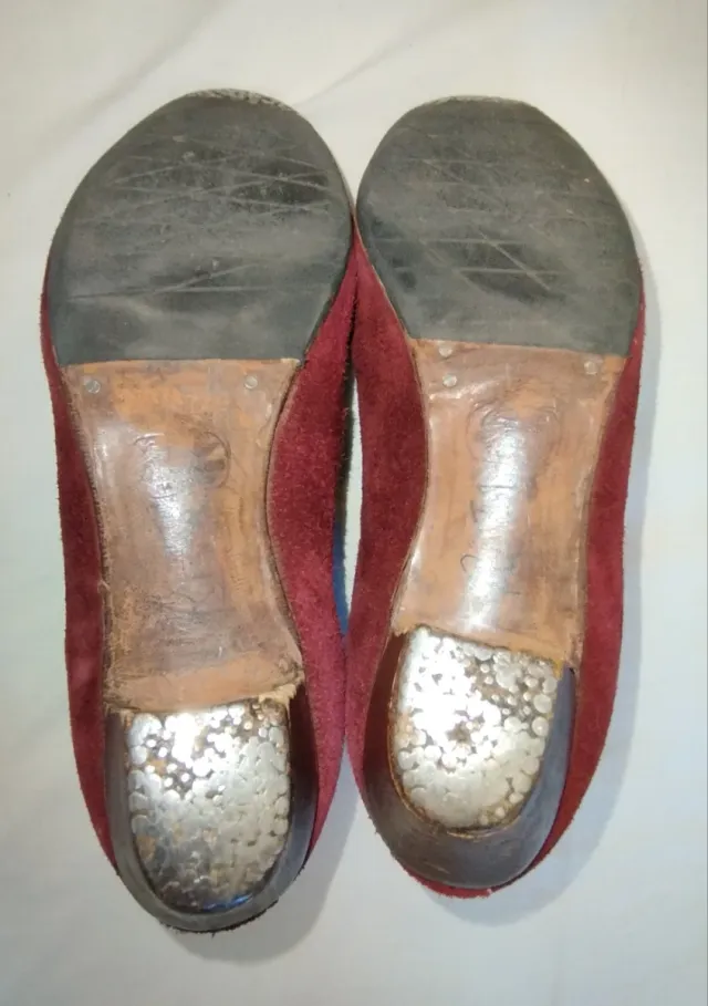 Botas Flamenco Piel Granate