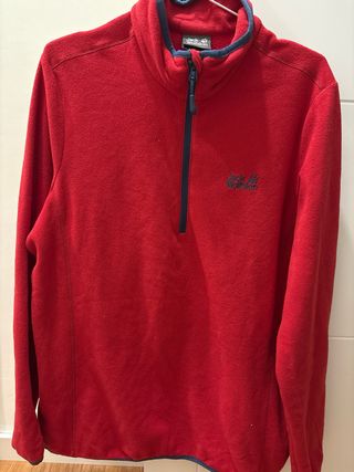 Forro polar Jack Wolfskin rojo