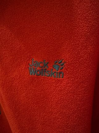 Forro polar Jack Wolfskin rojo