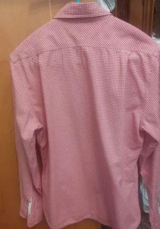 Camisa de cuadros roja y blanca de El Ganso