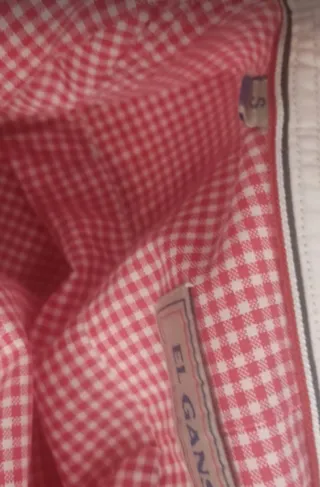 Camisa de cuadros roja y blanca de El Ganso